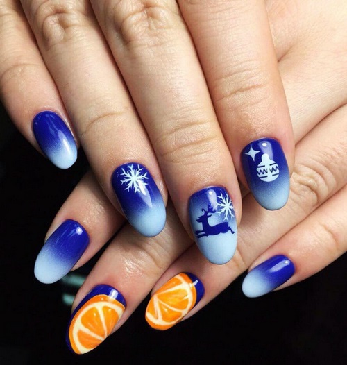 Manucure ombre à la mode sur des ongles de différentes longueurs: idées de photos