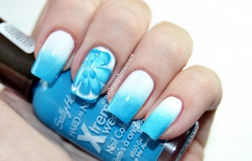 Manucure ombre à la mode sur des ongles de différentes longueurs: idées de photos