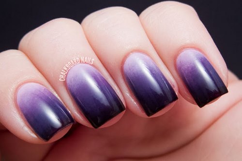 Manucure ombre à la mode sur des ongles de différentes longueurs: idées de photos