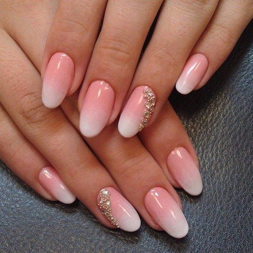 Manucure ombre à la mode sur des ongles de différentes longueurs: idées de photos