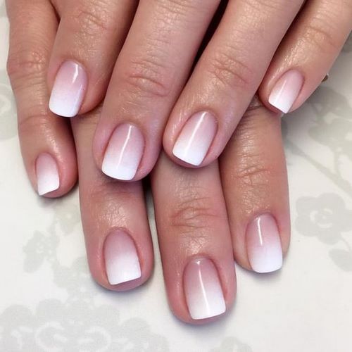Manucure ombre à la mode sur des ongles de différentes longueurs: idées de photos