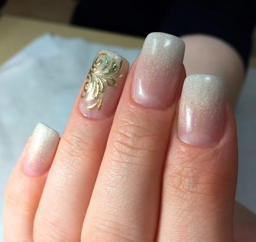 Manucure ombre à la mode sur des ongles de différentes longueurs: idées de photos