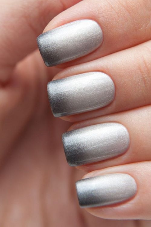 Manucure ombre à la mode sur des ongles de différentes longueurs: idées de photos