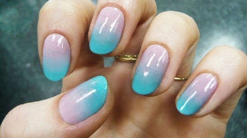 Manucure ombre à la mode sur des ongles de différentes longueurs: idées de photos