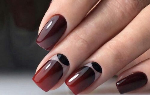 Manucure ombre à la mode sur des ongles de différentes longueurs: idées de photos