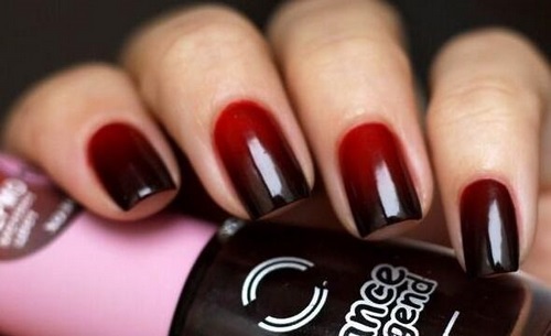 Manucure ombre à la mode sur des ongles de différentes longueurs: idées de photos