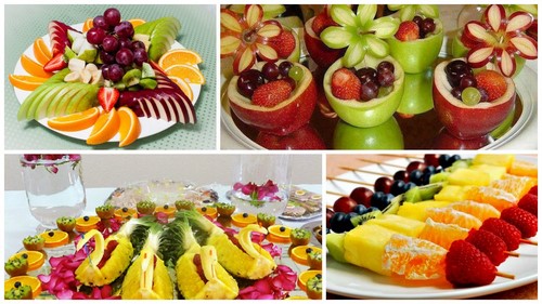 Se préparer pour les vacances: une belle coupe sur la table de fête