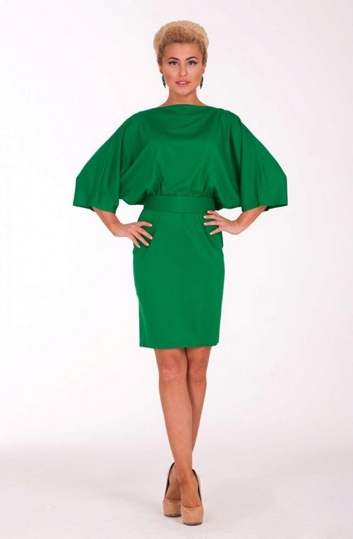 Robes de chauve-souris à la mode - photos, robes de soirée et de tous les jours avec une manche de chauve-souris