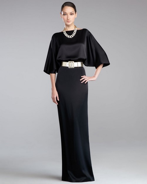 Robes de chauve-souris à la mode - photos, robes de soirée et de tous les jours avec une manche de chauve-souris