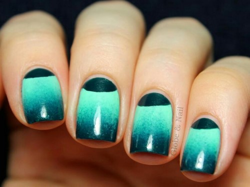 Manucure ombre à la mode sur des ongles de différentes longueurs: idées de photos