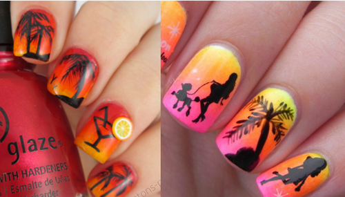 Manucure ombre à la mode sur des ongles de différentes longueurs: idées de photos