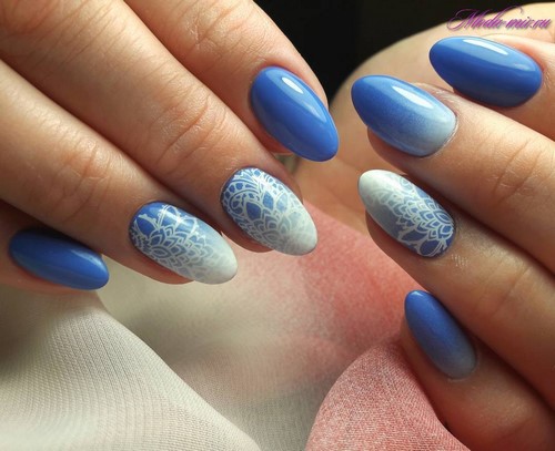 Manucure ombre à la mode sur des ongles de différentes longueurs: idées de photos