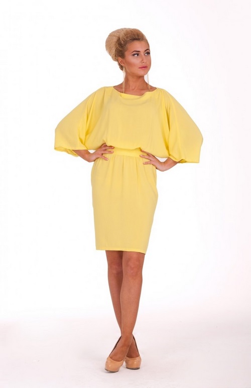 Robes de chauve-souris à la mode - photos, robes de soirée et de tous les jours avec une manche de chauve-souris