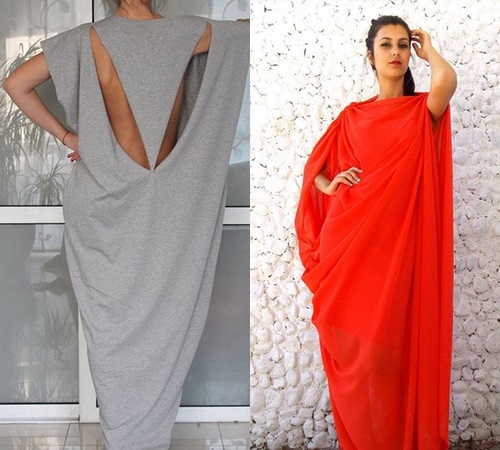 Robes de chauve-souris à la mode - photos, robes de soirée et de tous les jours avec une manche de chauve-souris