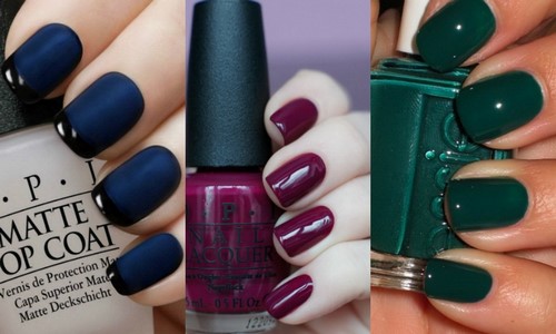 Design à la mode de manucure pour les ongles courts - idées de photos