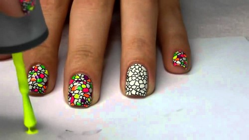 Design à la mode de manucure pour les ongles courts - idées de photos