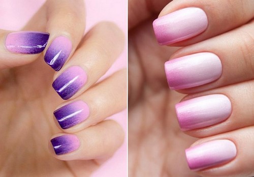 Design à la mode de manucure pour les ongles courts - idées de photos