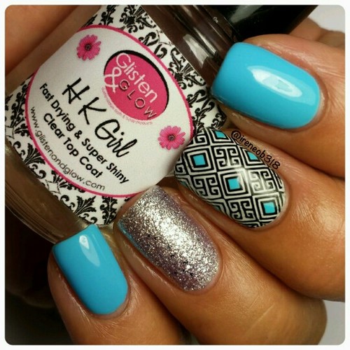 Design à la mode de manucure pour les ongles courts - idées de photos