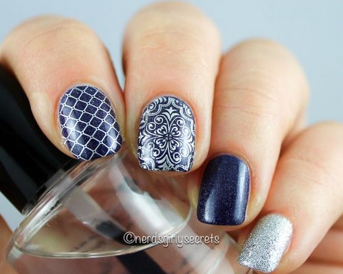 Design à la mode de manucure pour les ongles courts - idées de photos