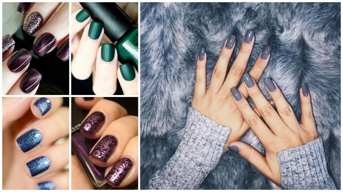 Design à la mode de manucure pour les ongles courts - idées de photos