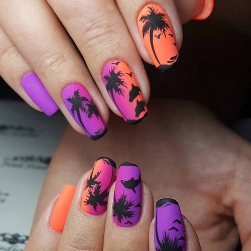 Manucure lumineuse - idées originales de conception d'ongles aux couleurs saturées