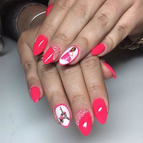 Manucure lumineuse - idées originales de conception d'ongles aux couleurs saturées