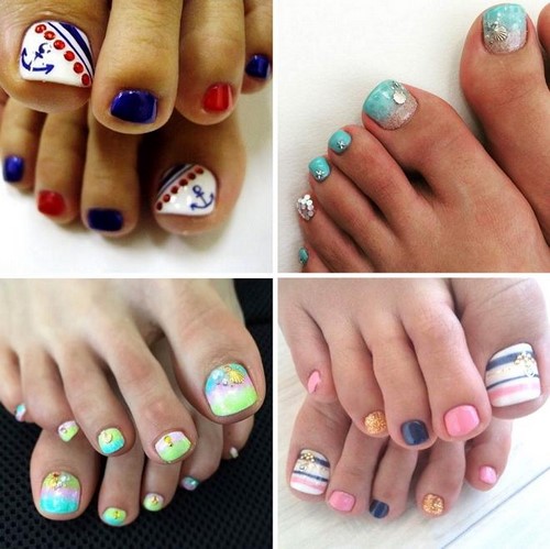 Fasjonabel pedikyr. Vakre ideer om moderne neglekunst