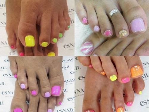 Fasjonabel pedikyr. Vakre ideer om moderne neglekunst