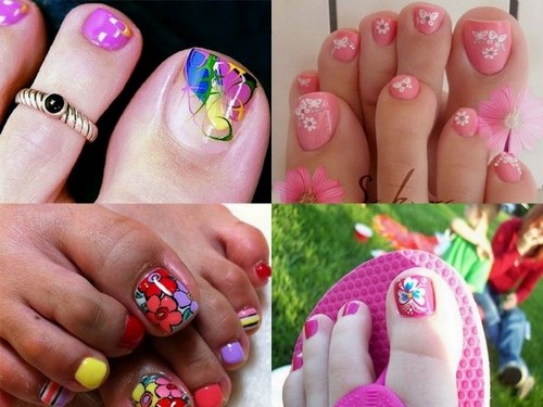 Fasjonabel pedikyr. Vakre ideer om moderne neglekunst