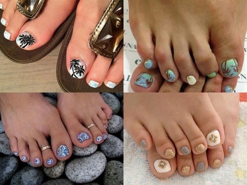 Fasjonabel pedikyr. Vakre ideer om moderne neglekunst