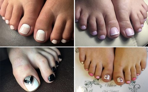 Fasjonabel pedikyr. Vakre ideer om moderne neglekunst