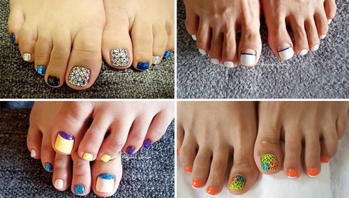 Fasjonabel pedikyr. Vakre ideer om moderne neglekunst