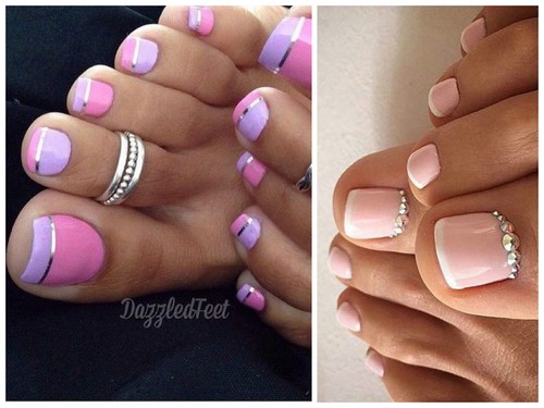 Fasjonabel pedikyr. Vakre ideer om moderne neglekunst