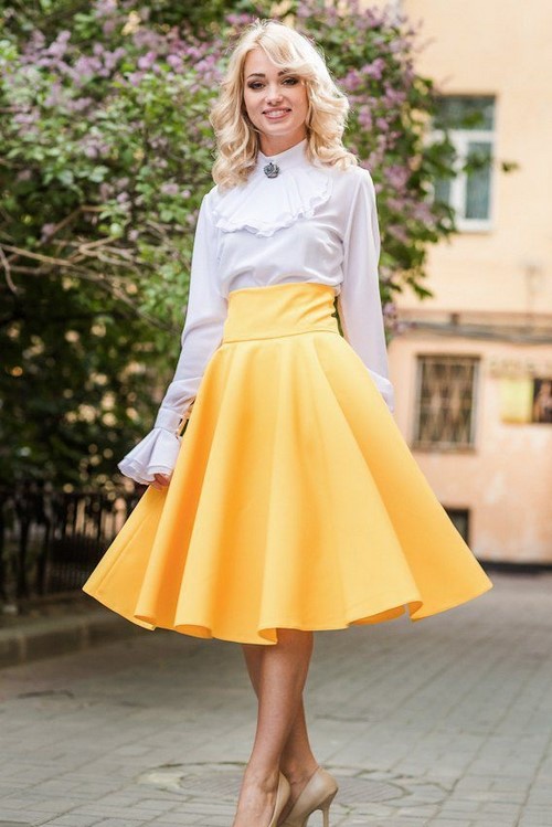 Jupes midi à la mode. Comment porter une jupe midi - idées photo, nouveautés, tendances