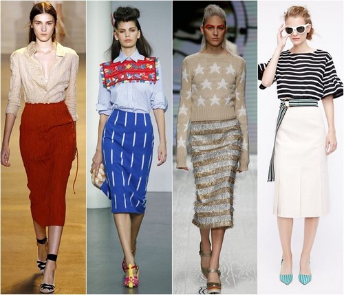 Jupes midi à la mode. Comment porter une jupe midi - idées photo, nouveautés, tendances