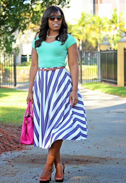 Jupes midi à la mode. Comment porter une jupe midi - idées photo, nouveautés, tendances