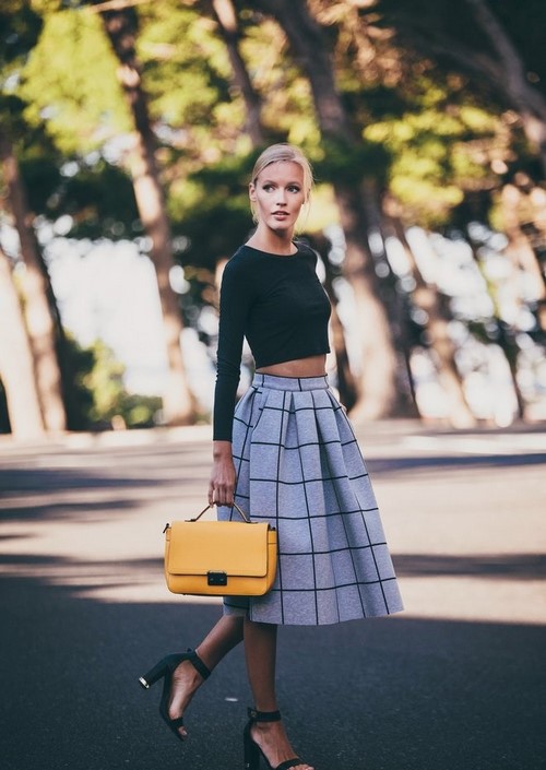 Jupes midi à la mode. Comment porter une jupe midi - idées photo, nouveautés, tendances