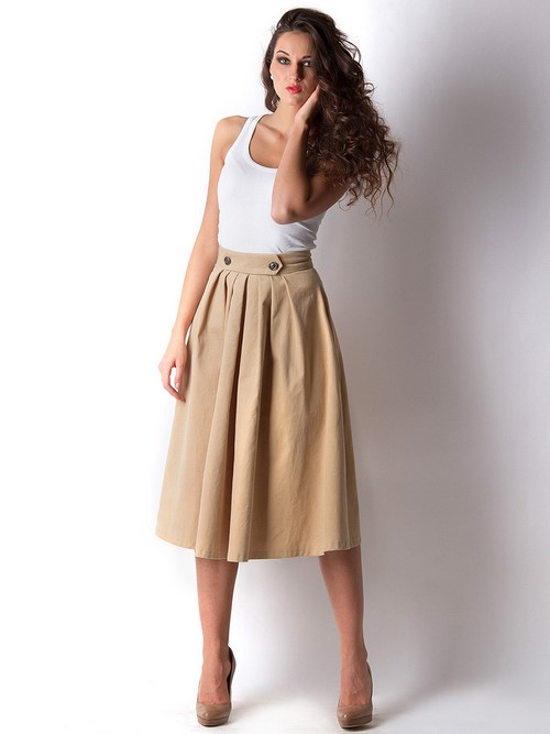 Jupes midi à la mode. Comment porter une jupe midi - idées photo, nouveautés, tendances