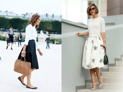 Jupes midi à la mode. Comment porter une jupe midi - idées photo, nouveautés, tendances