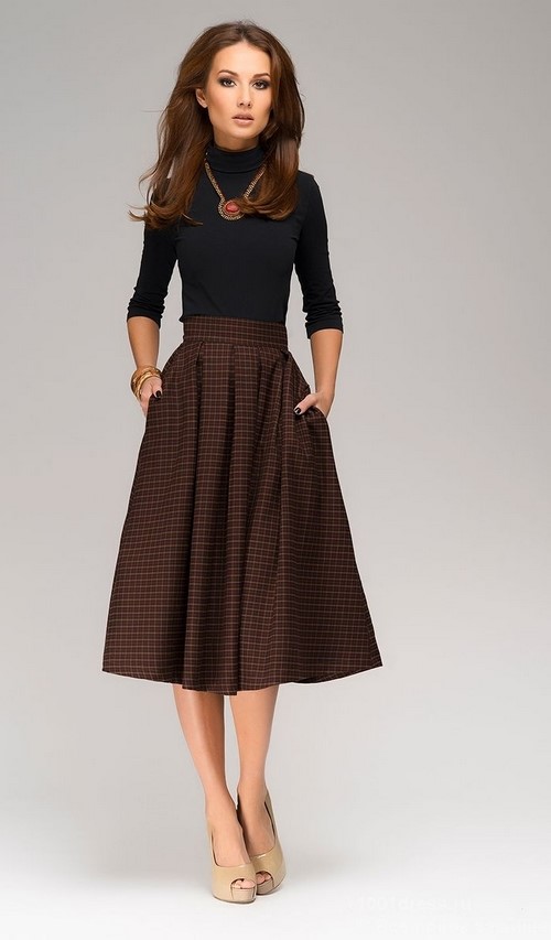 Jupes midi à la mode. Comment porter une jupe midi - idées photo, nouveautés, tendances