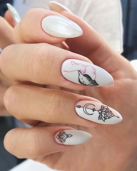 Manucure délicate pour les ongles courts et longs - photos, actualités, idées