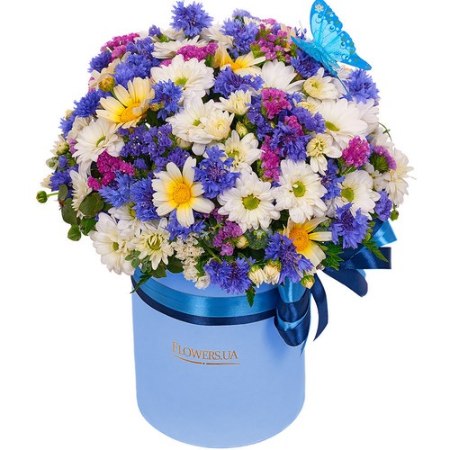 Tendance floristique à la mode: des fleurs à faire soi-même dans une boîte