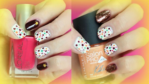 Manucure à la mode aux petits pois: idées et nouveautés photo