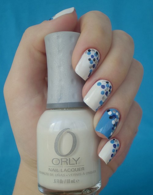 Manucure à la mode aux petits pois: idées et nouveautés photo