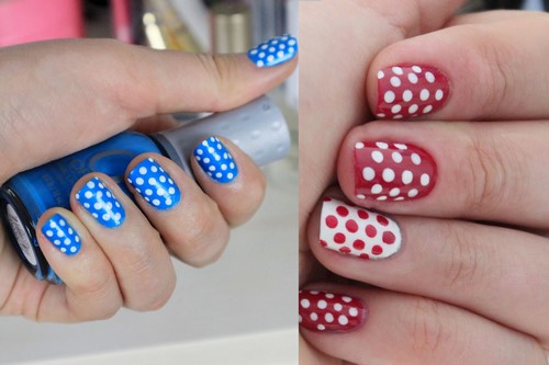 Manucure à la mode aux petits pois: idées et nouveautés photo