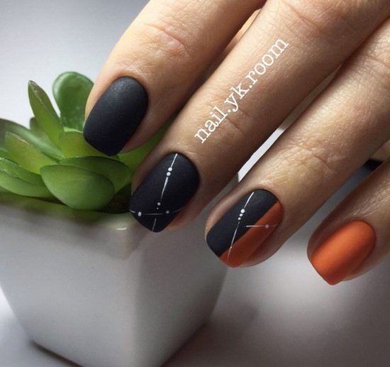 Belle manucure sur les ongles carrés - idées de conception de photos, tendances de la mode