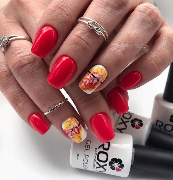 Belle manucure sur les ongles carrés - idées de conception de photos, tendances de la mode