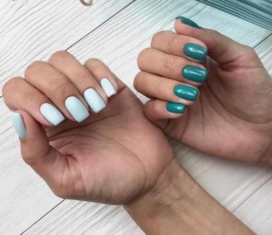 Manucure simple pour les débutants: manucure facile avec un simple vernis dans différentes techniques