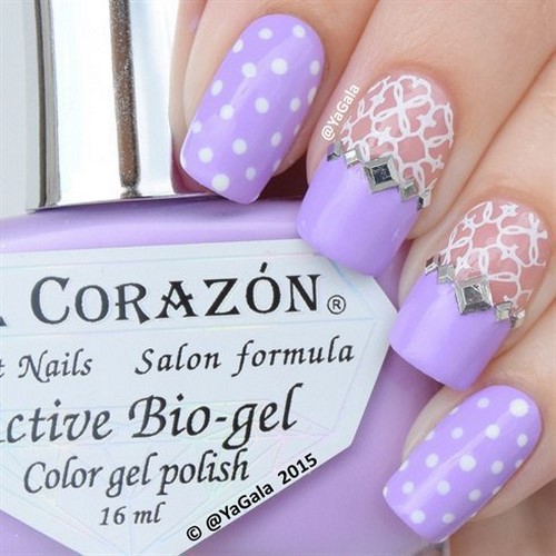 Manucure à la mode aux petits pois: idées et nouveautés photo