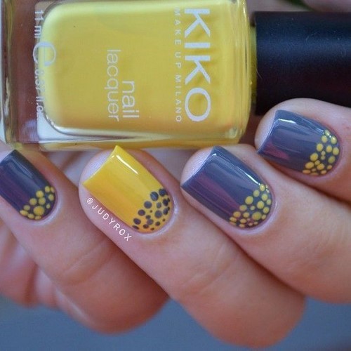 Manucure à la mode aux petits pois: idées et nouveautés photo